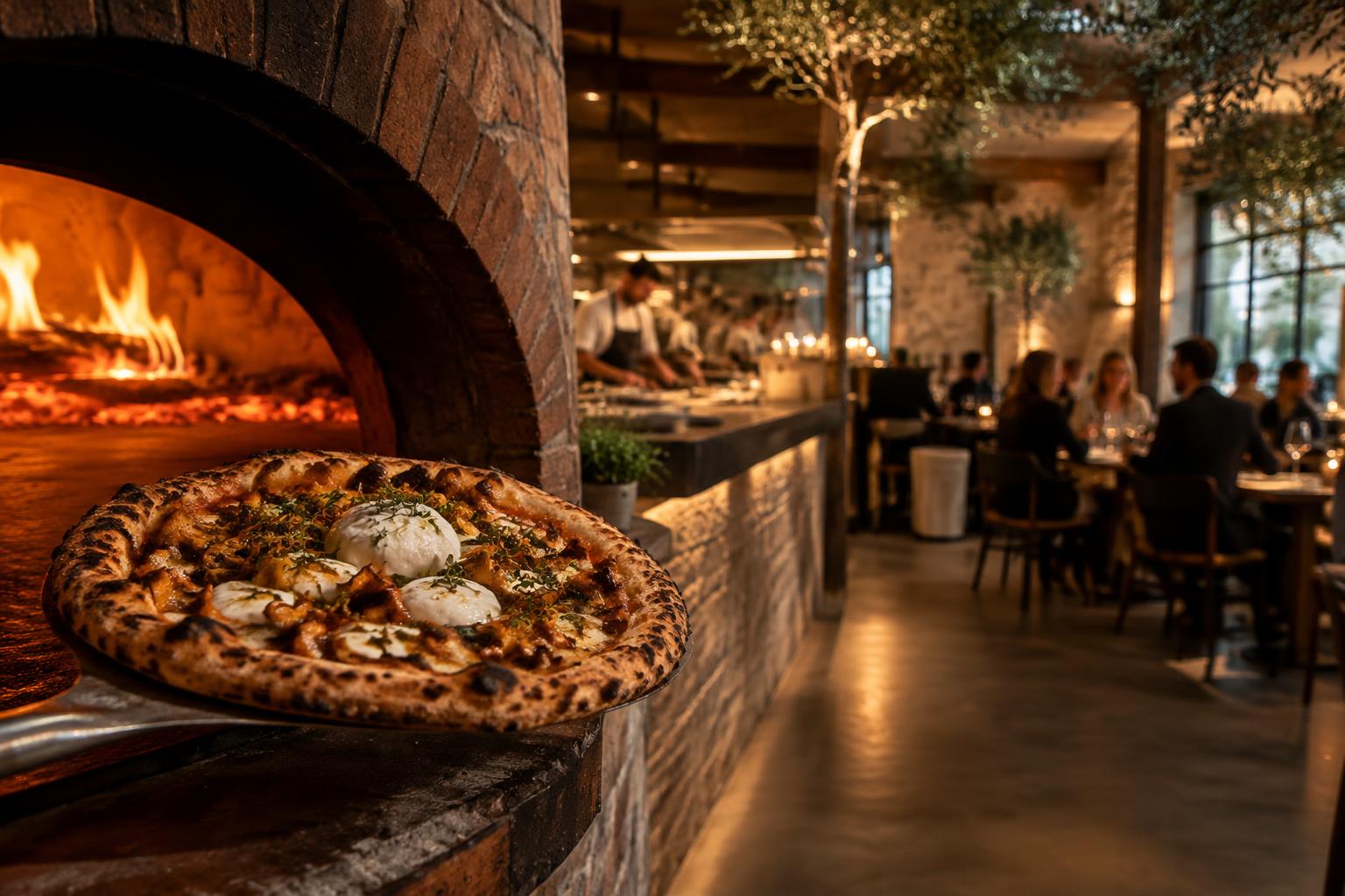 Cinder & Stone wood-fired pizza restaurant concept in Old Bellevue